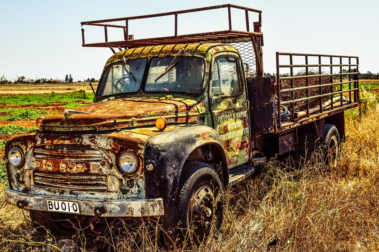 Image - old truck lorry car countryside