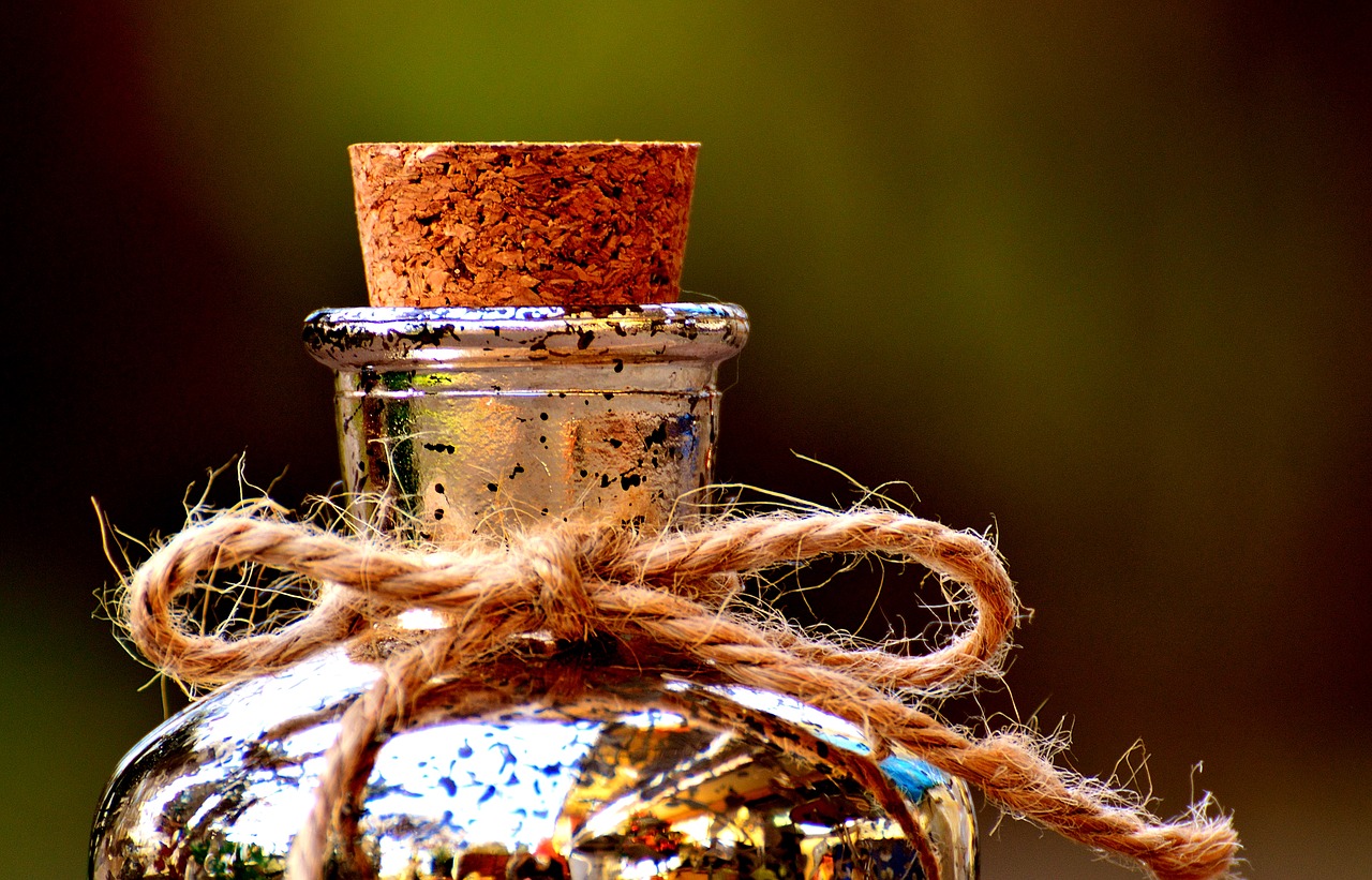 Image - bottle cork cord loop container