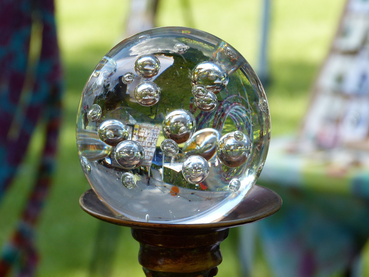 Image - glass sphere crystal ball ball