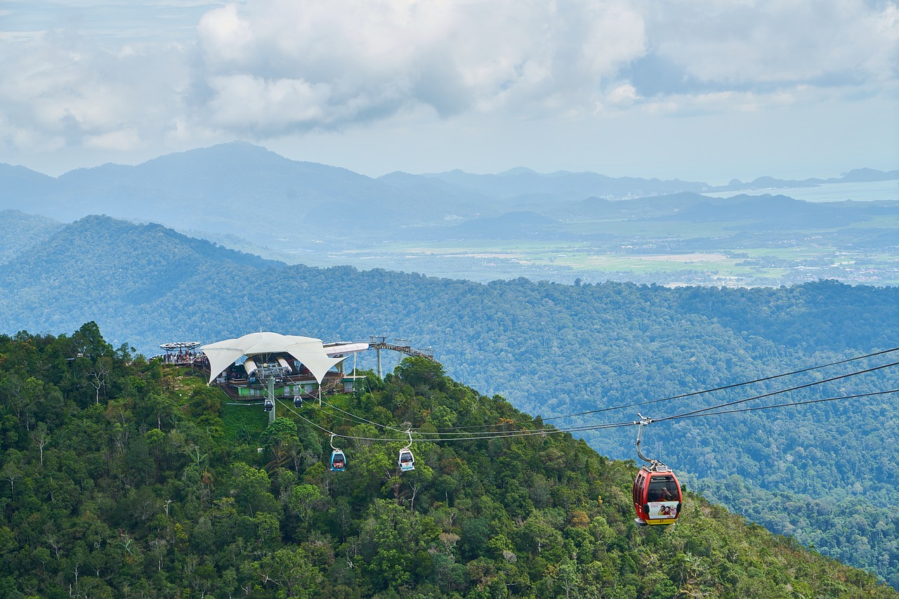 Image - mountain cable car forest nature