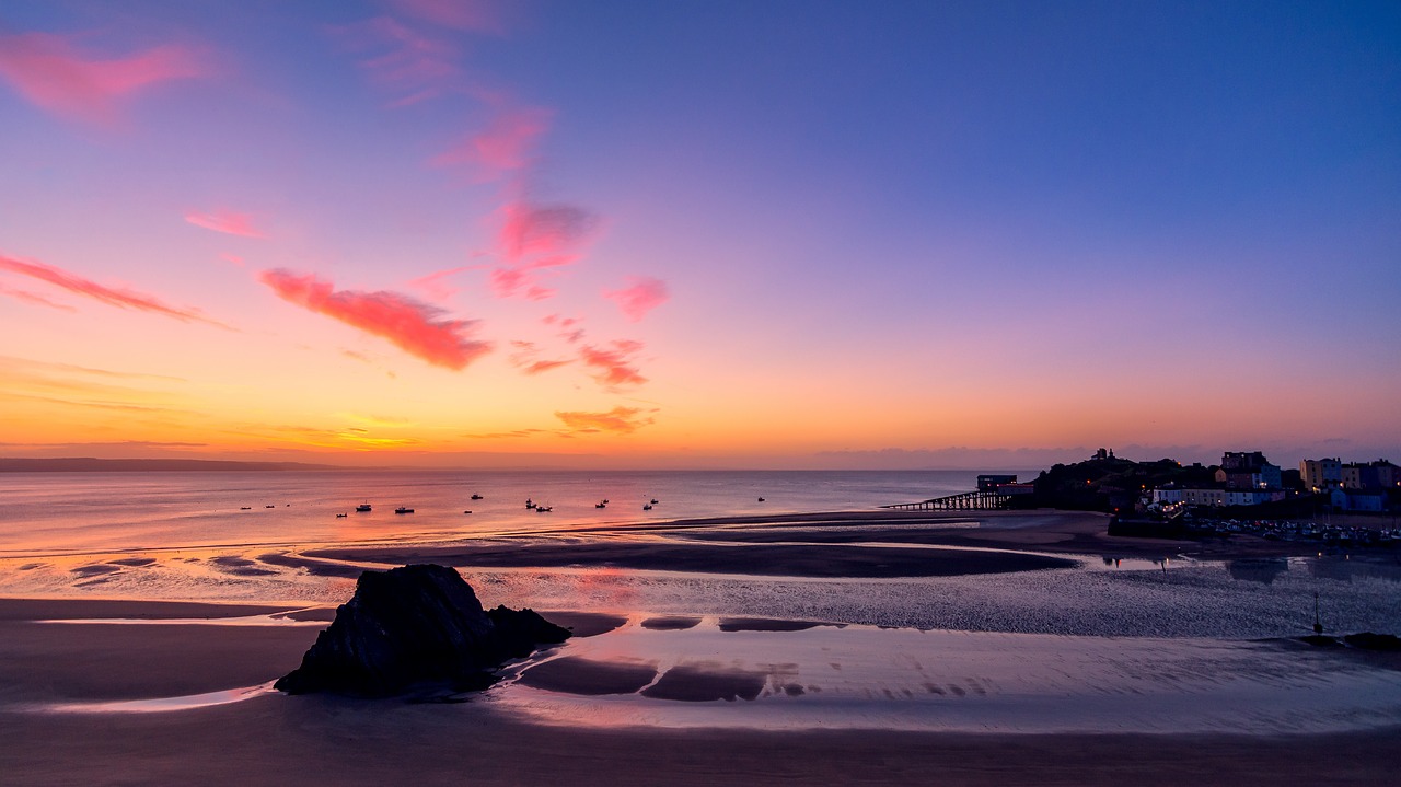 Image - seascape sunrise water landscape