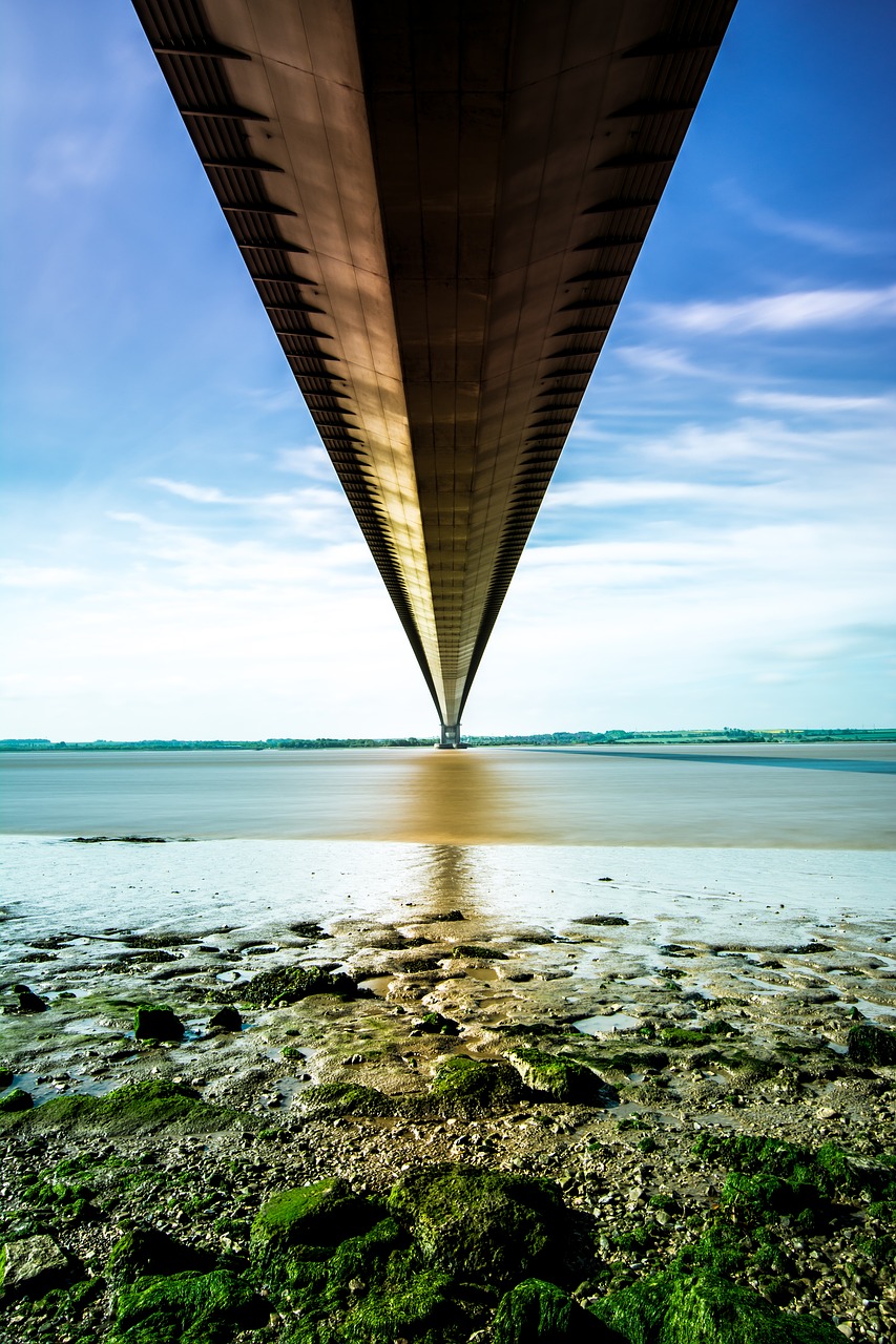 Image - humber bridge river tidal bridge