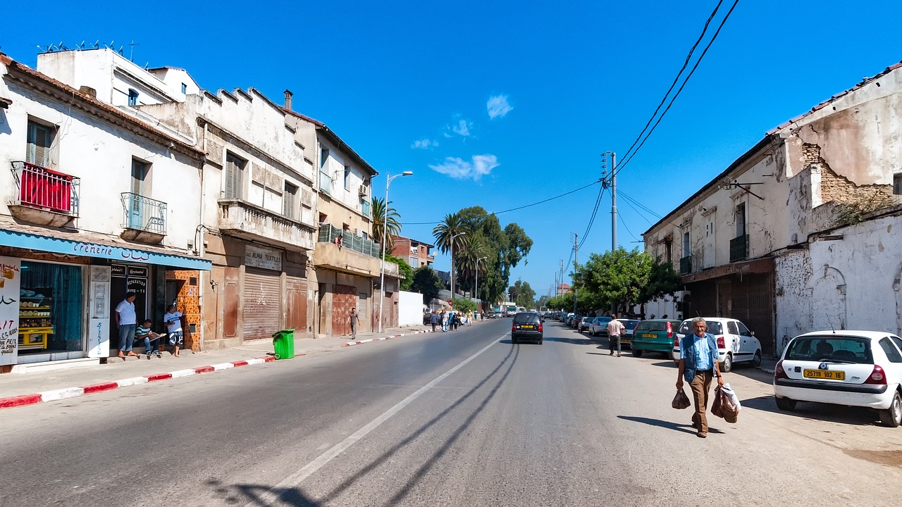 Image - road alger algeria human sky blue