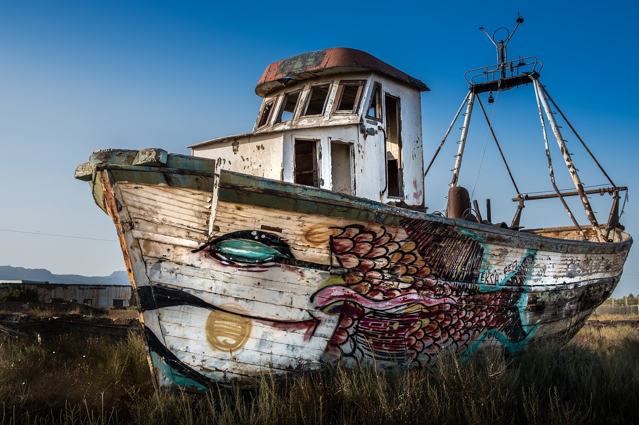 Image - abandoned ship earth without the sea