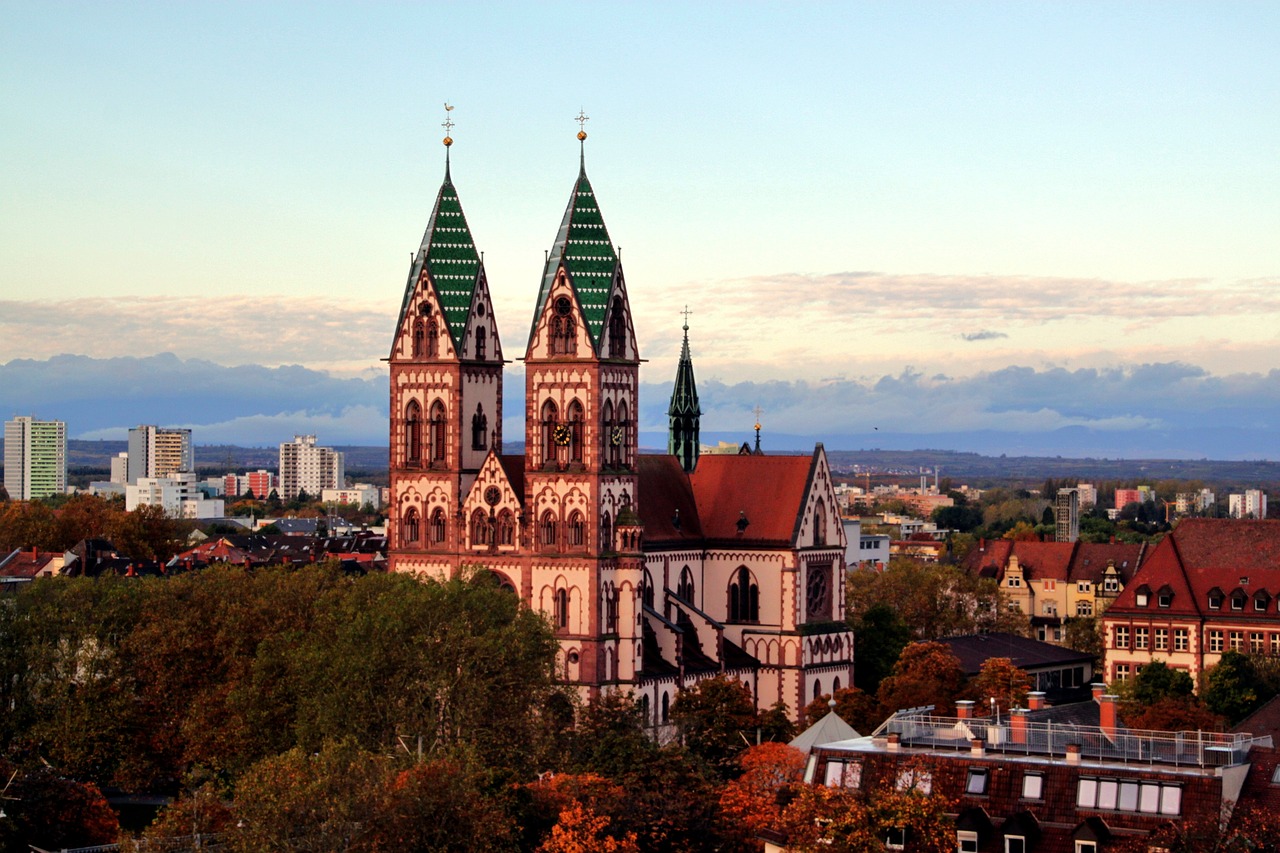 Image - church freiburg im breisgau steeple