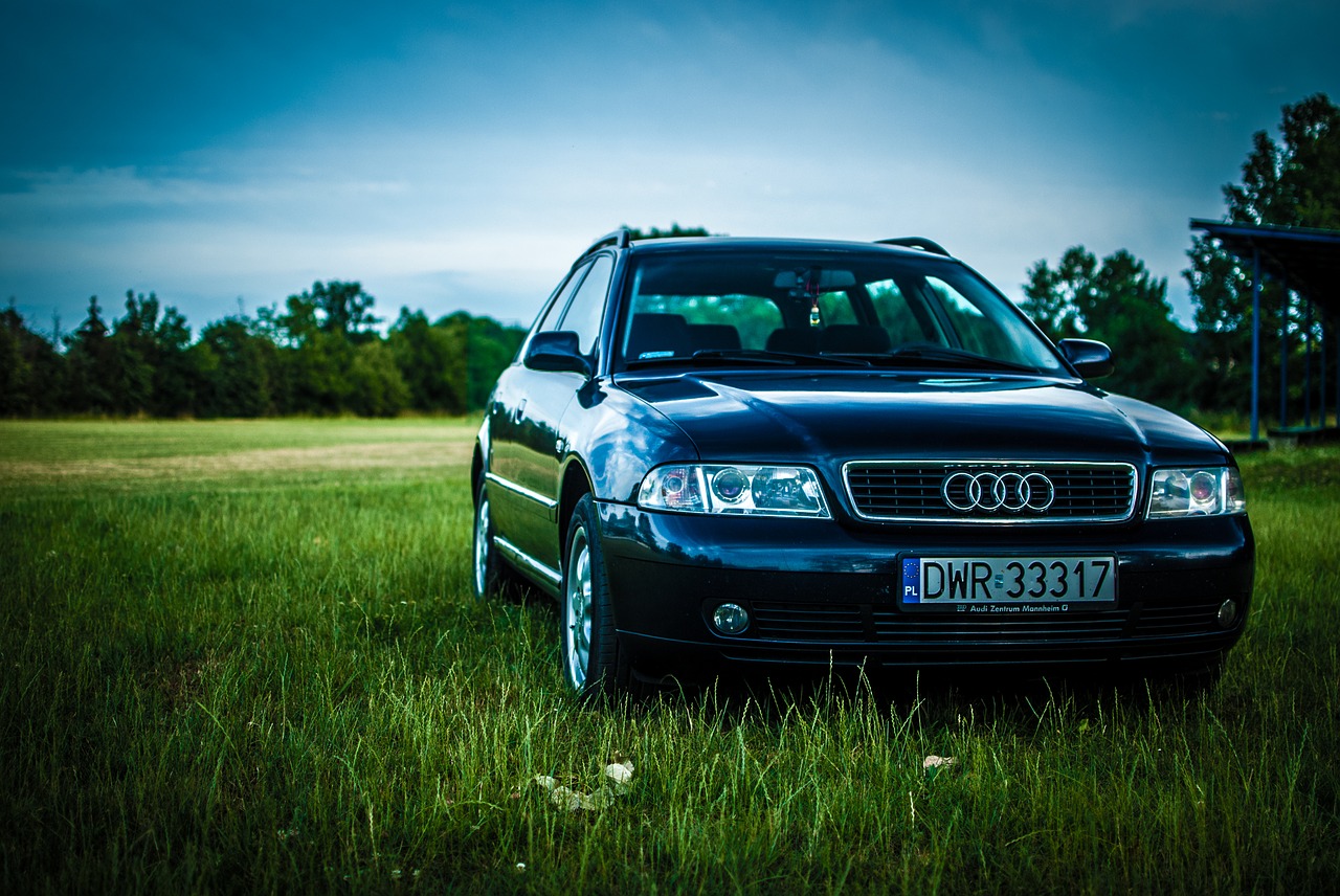 Image - audi a4 meadow car sky grass