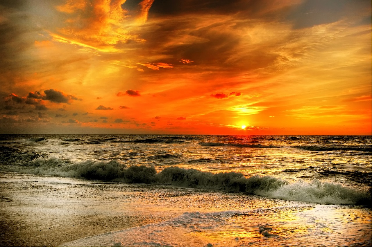 Image - sun denmark sea summer sunset