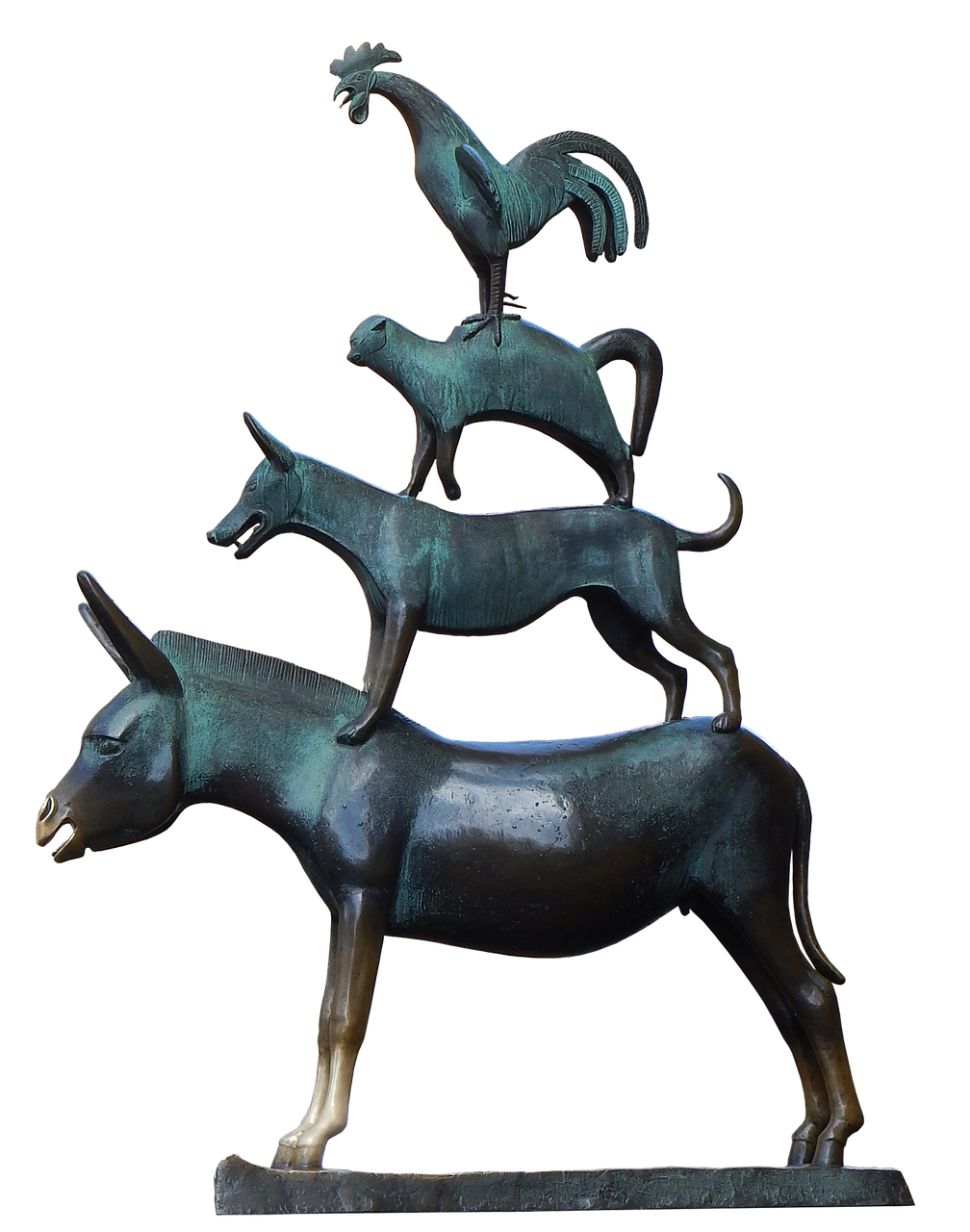 Image - bremen town musicians sculpture