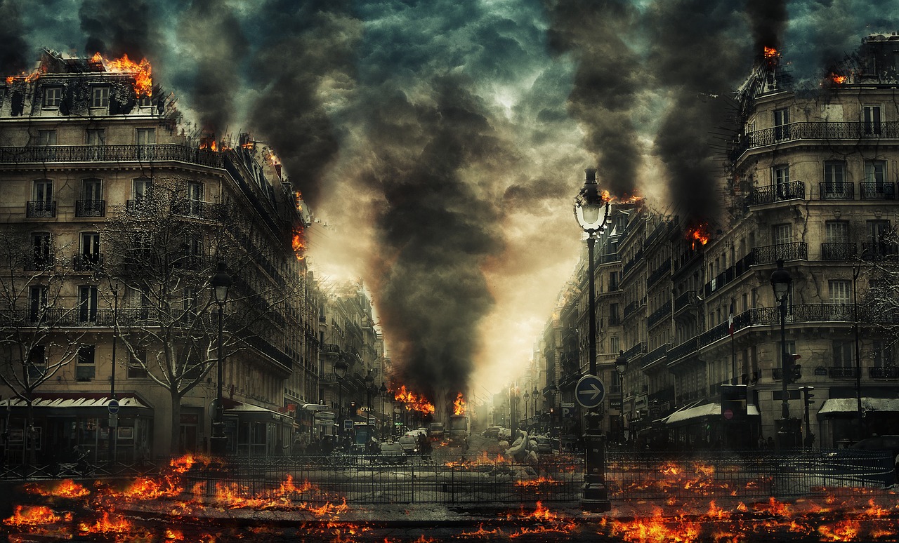 Image - city disaster end of the world fire