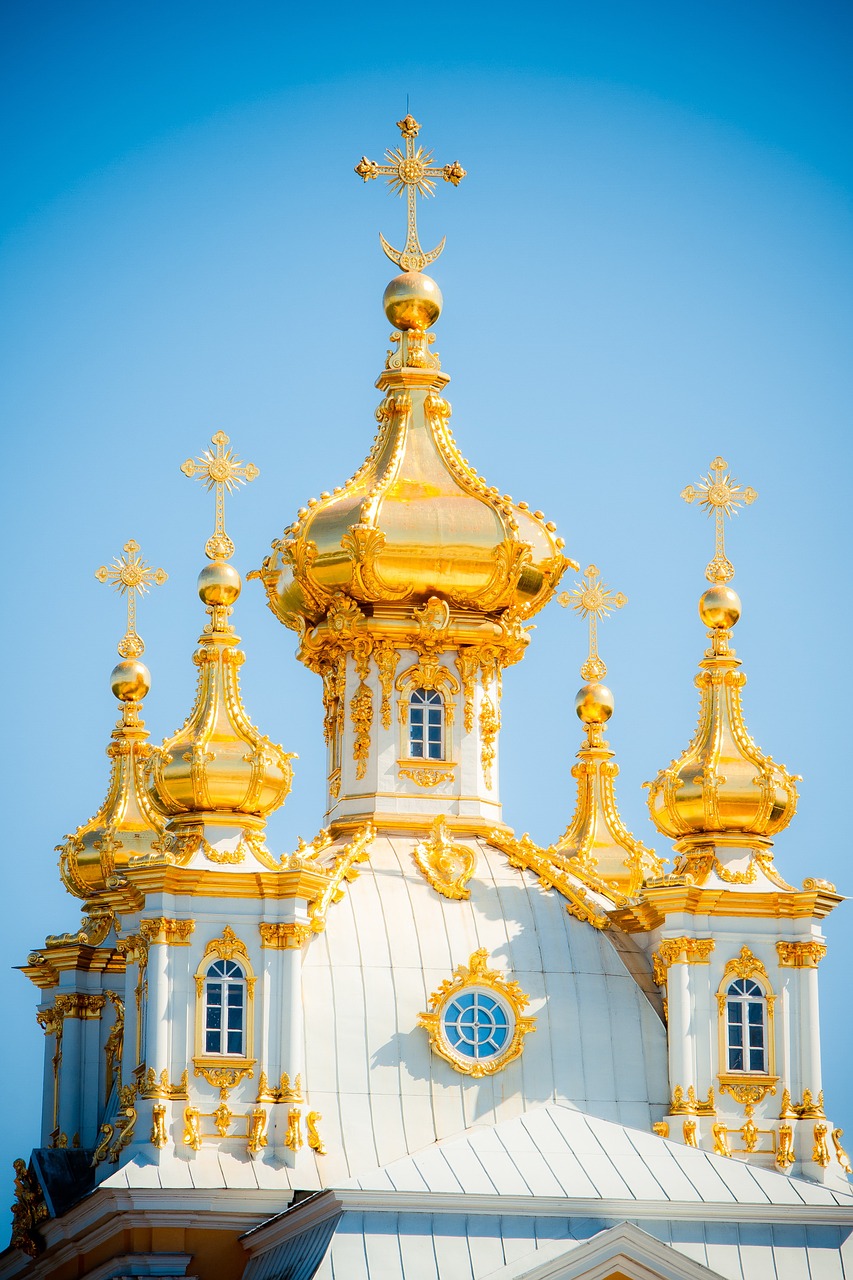 Image - peterhof dome st petersburg russia