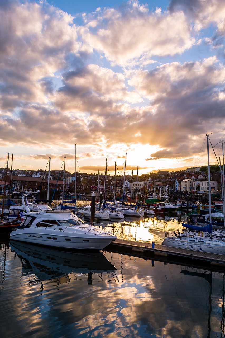 Image - scarborough harbour seascape