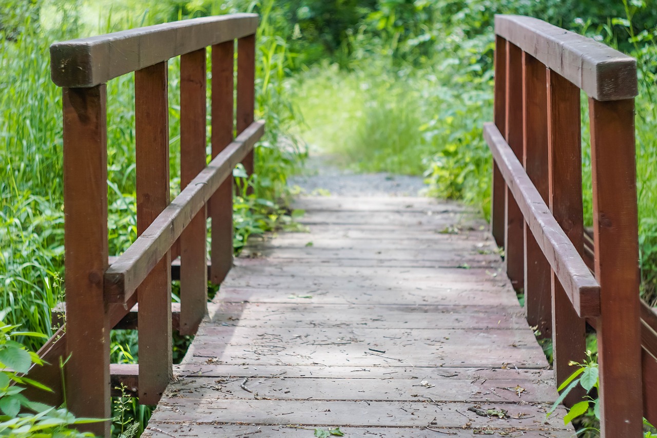 Image - footbridge bridge wooden bridge