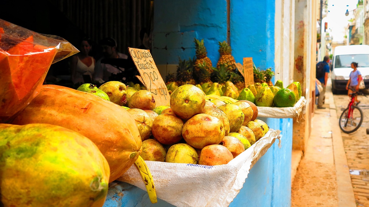 Image - fruit papaya kiwi exotica cuba