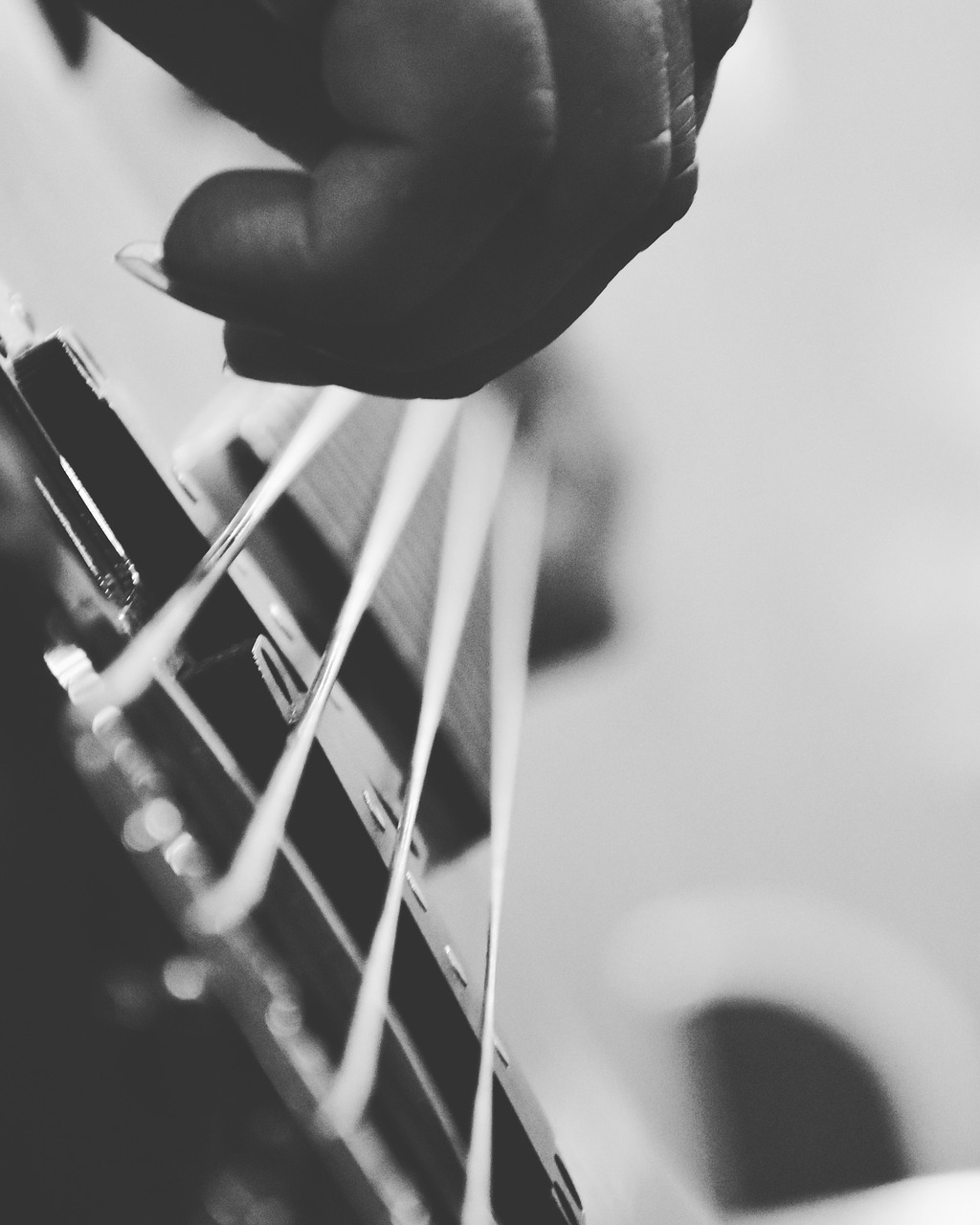 Image - guitar bass yamaha black and white