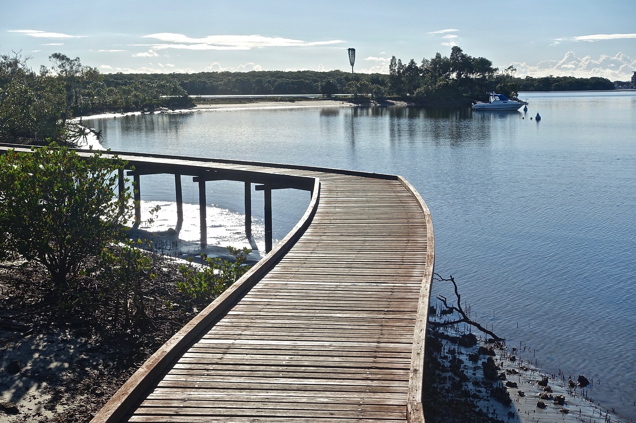 Image - walkway bridge path wooden