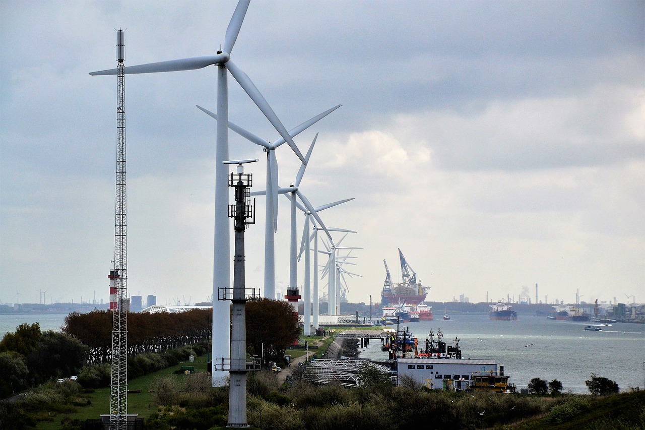 Image - windmills energy rotterdam