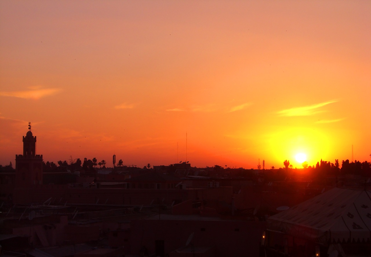 Image - marrakech sunset north africa