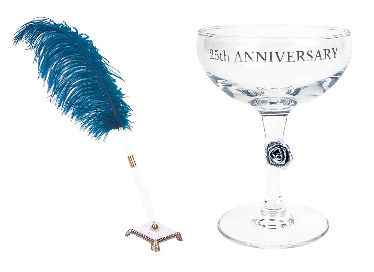 Image - anniversary glass pen champagne