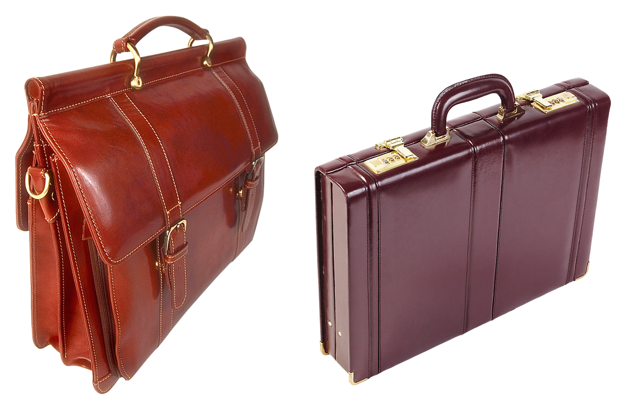 Image - leather briefcase case suitcase