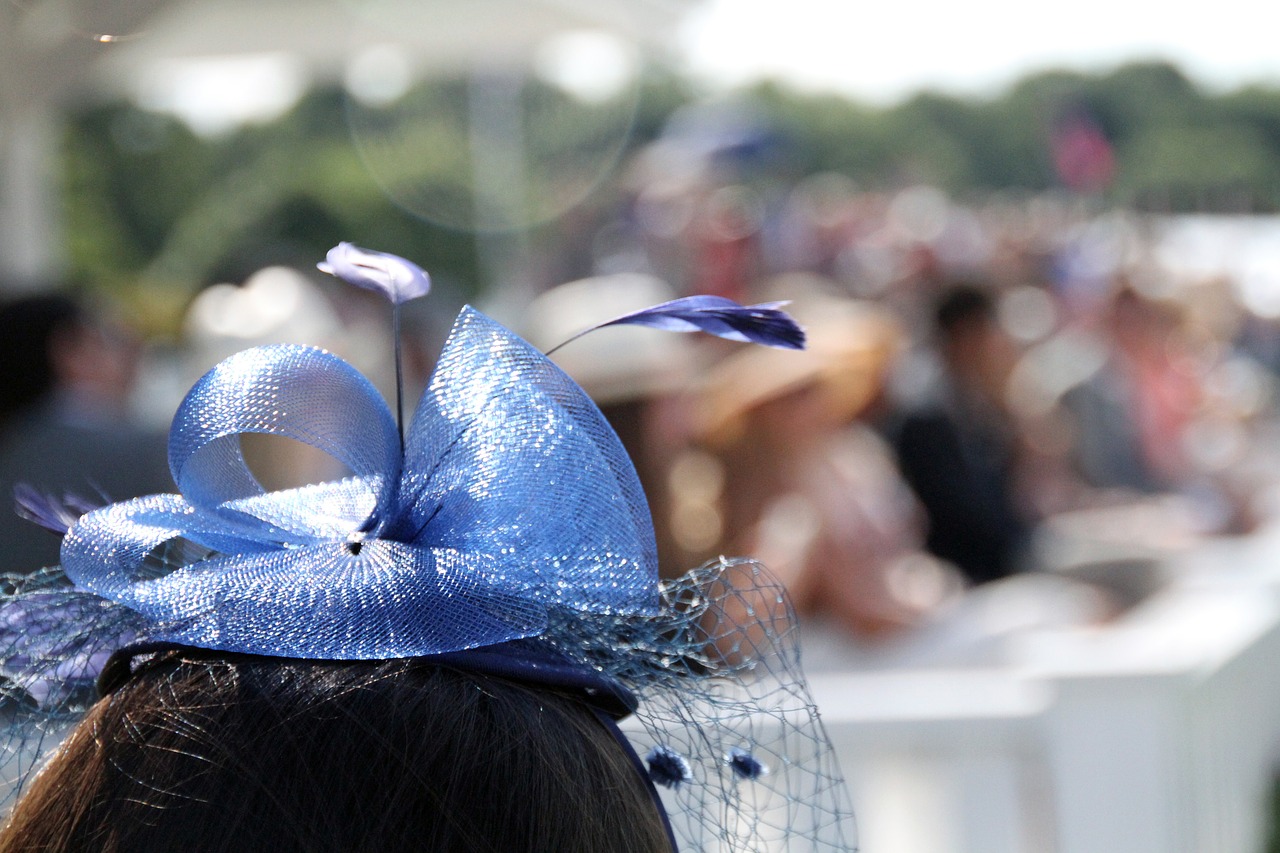 Image - fascinator hat blue fashion woman