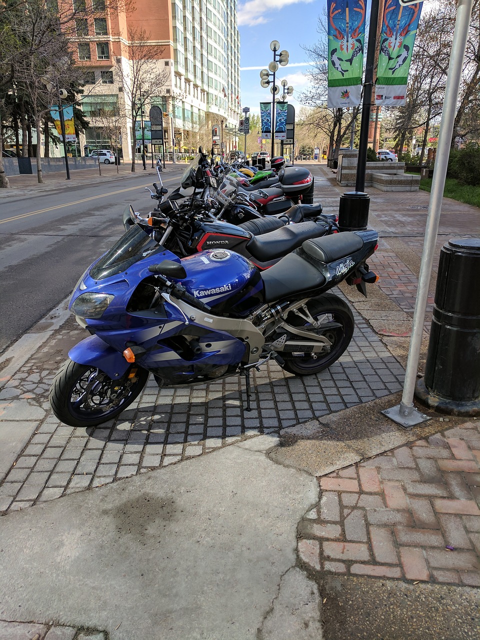 Image - bikes summer street motor bikes