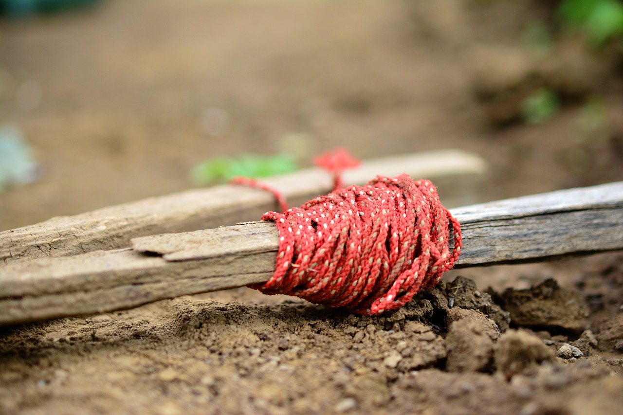 Image - gardening garden soil rope cord