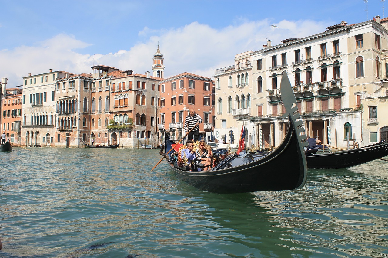 Image - gondola venice italy europe travel