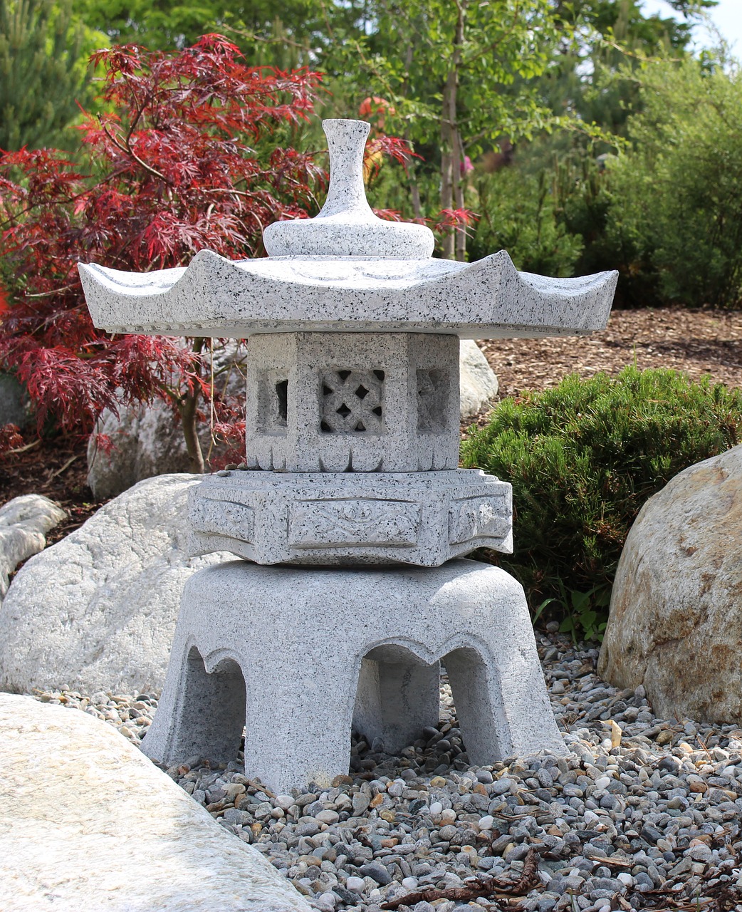 Image - park stone stones garden nature