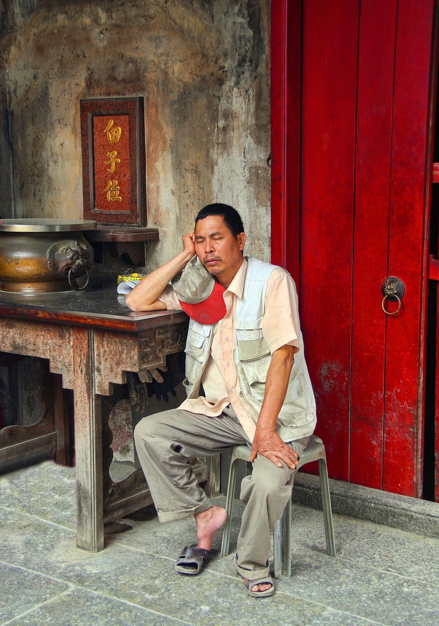 Image - guardian resting sleep red door