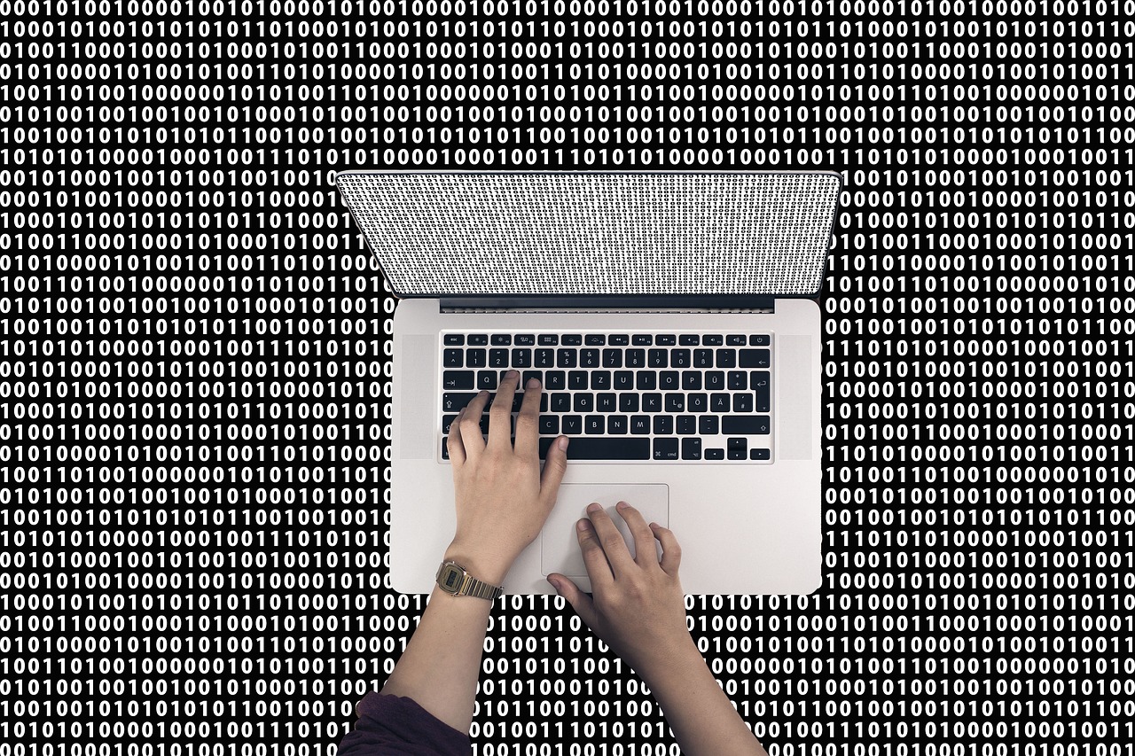 Image - binary hands keyboard tap enter