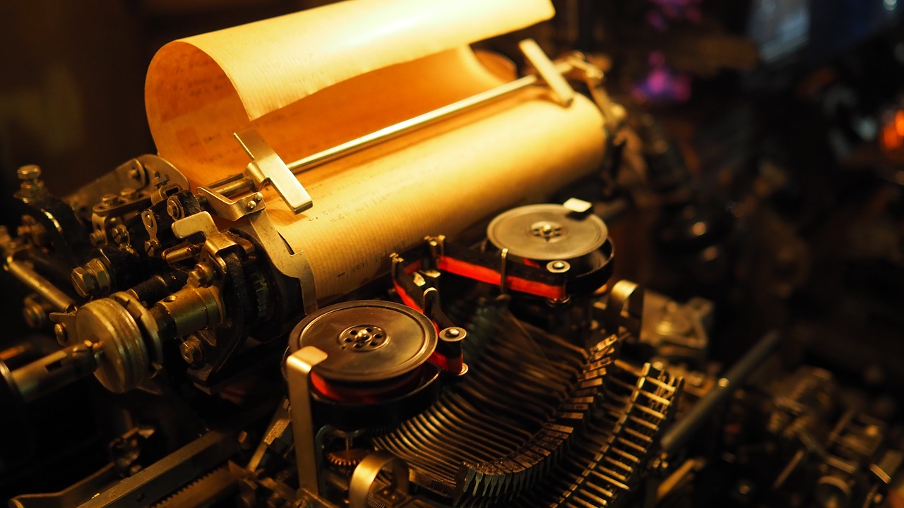 Image - steampunk typewriter model