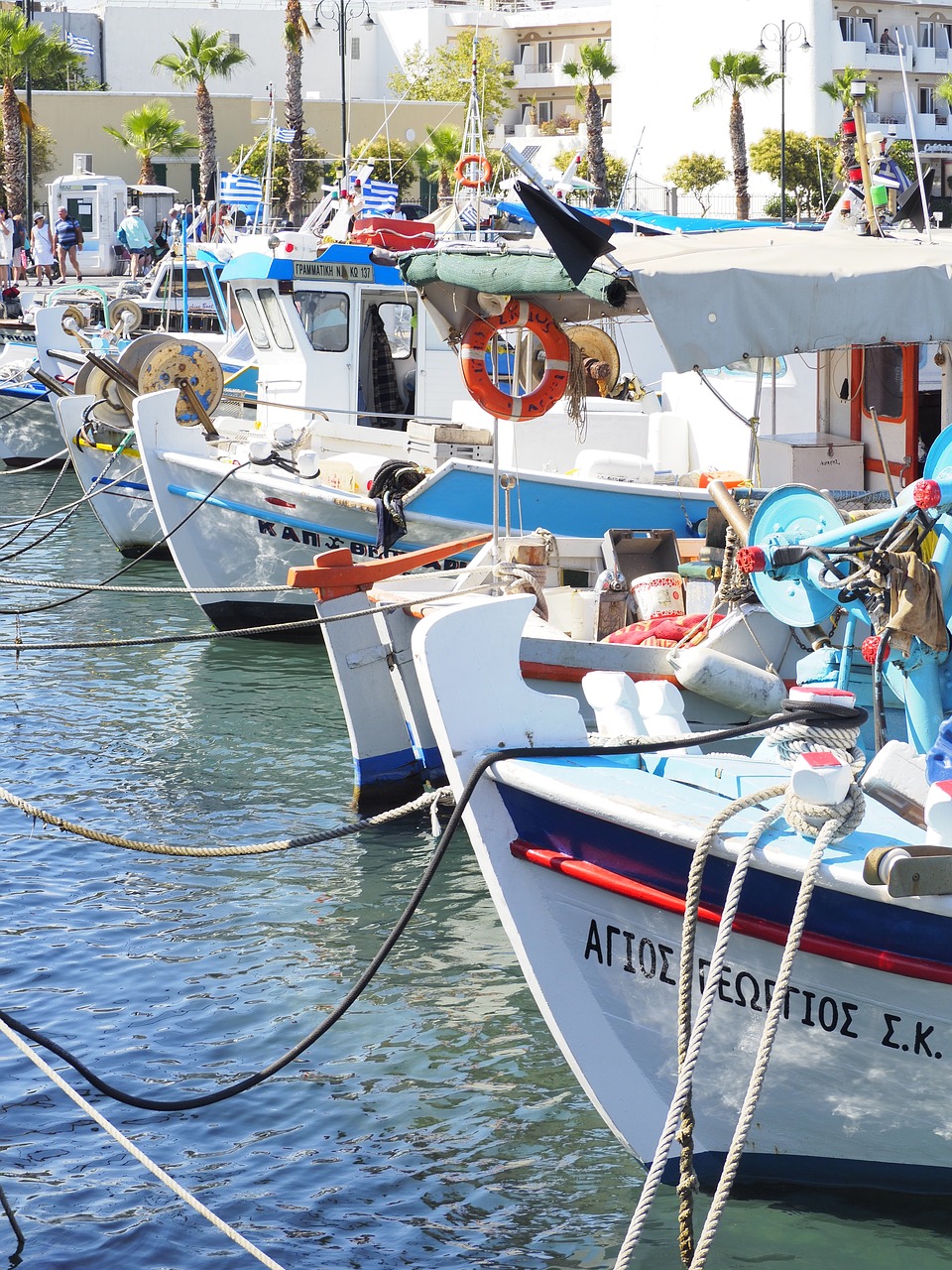 Image - kos kos town greece boats port