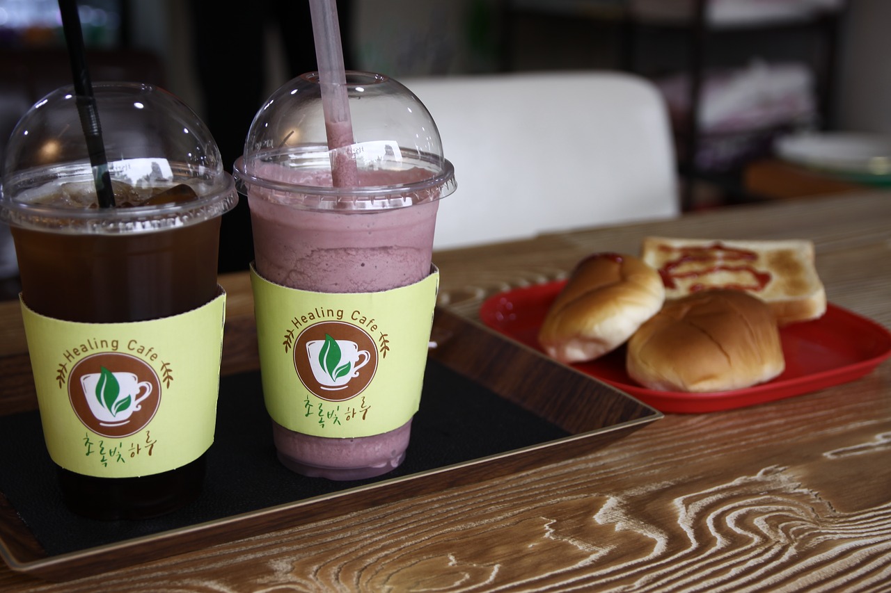 Image - coffee bread dessert green day