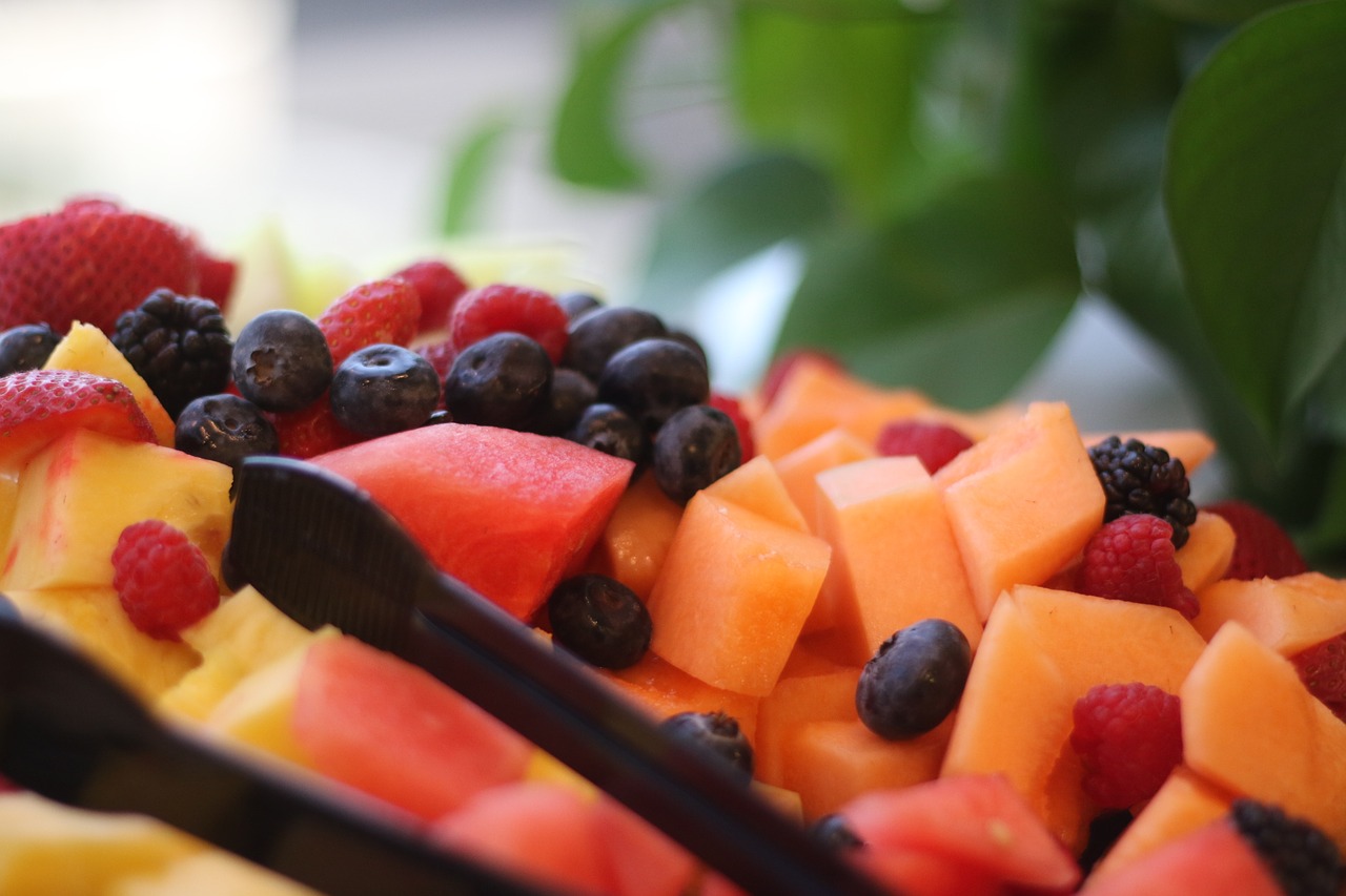 Image - fruit tray compote blueberries
