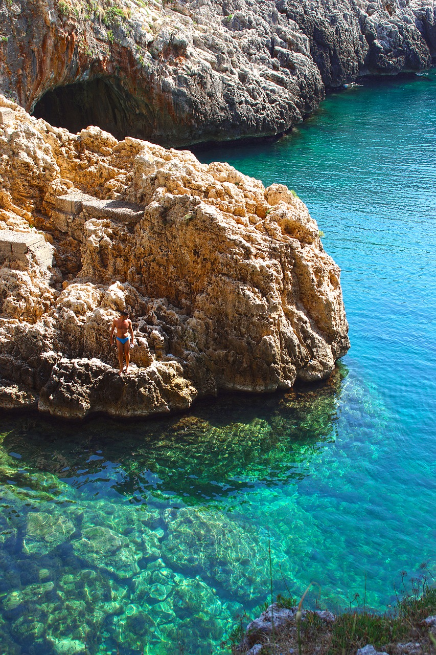 Image - italy sea landscape seaside creek