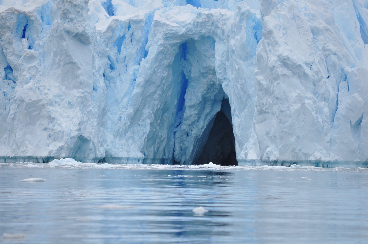 Image - ice cave glacier sea water cavern