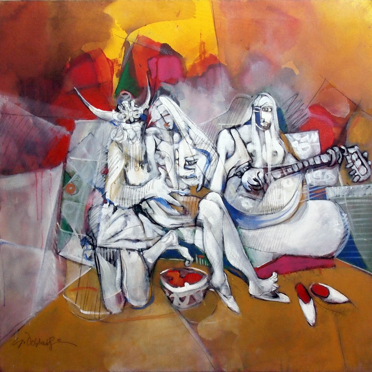 Image - said debladji 100x100 cm
