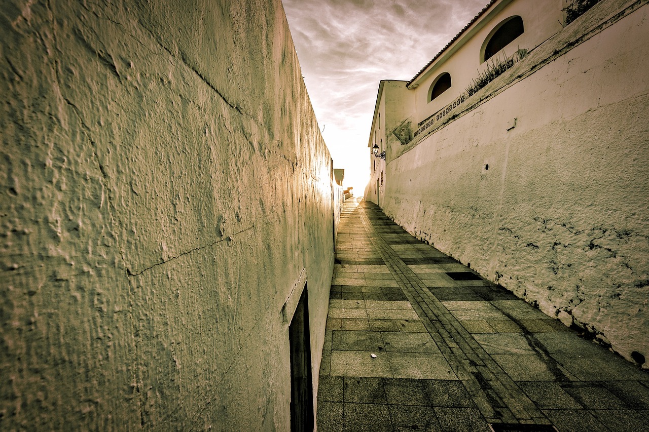 Image - mijas spain sunset street