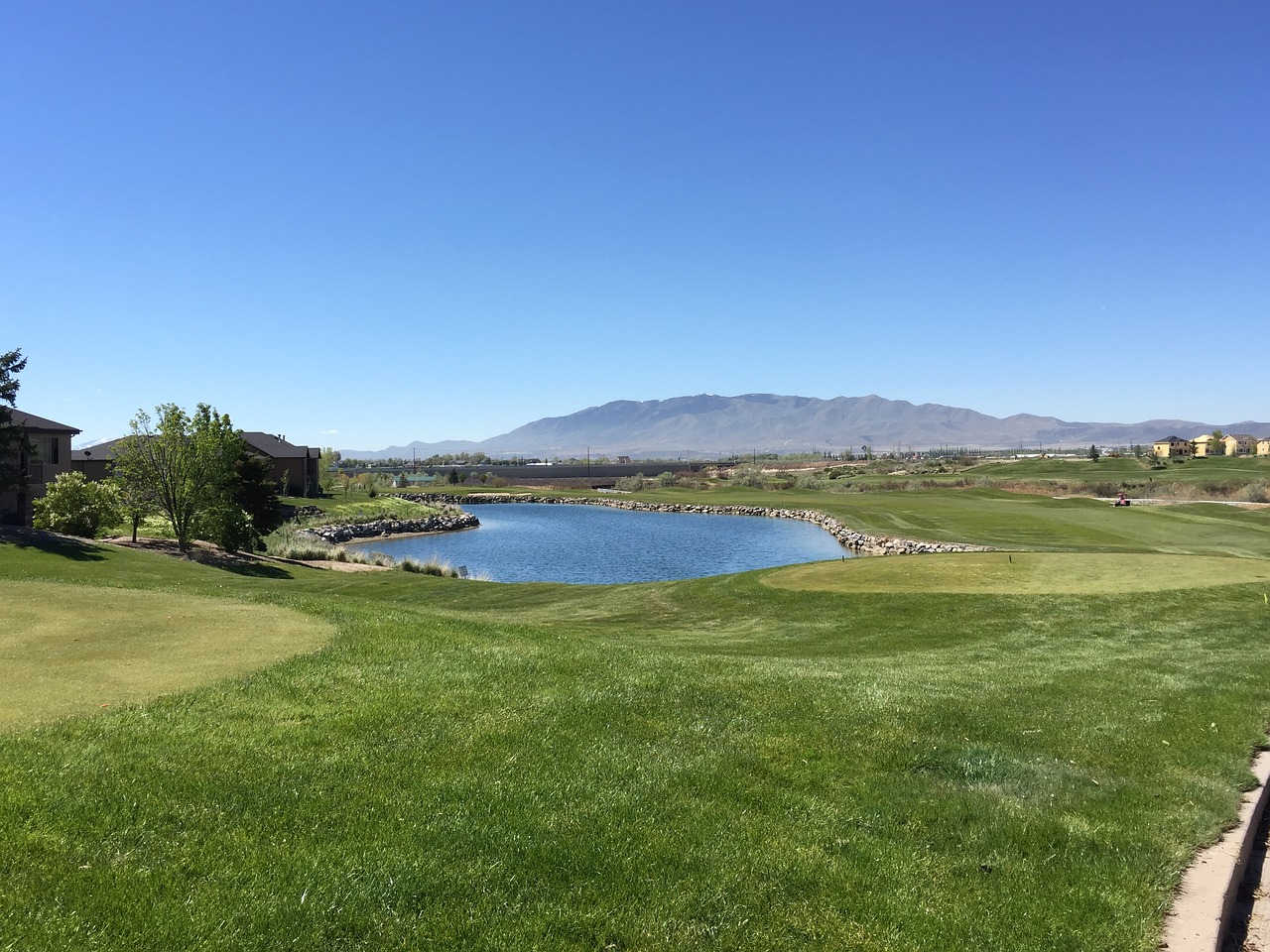 Image - golf landscape nature water sunny