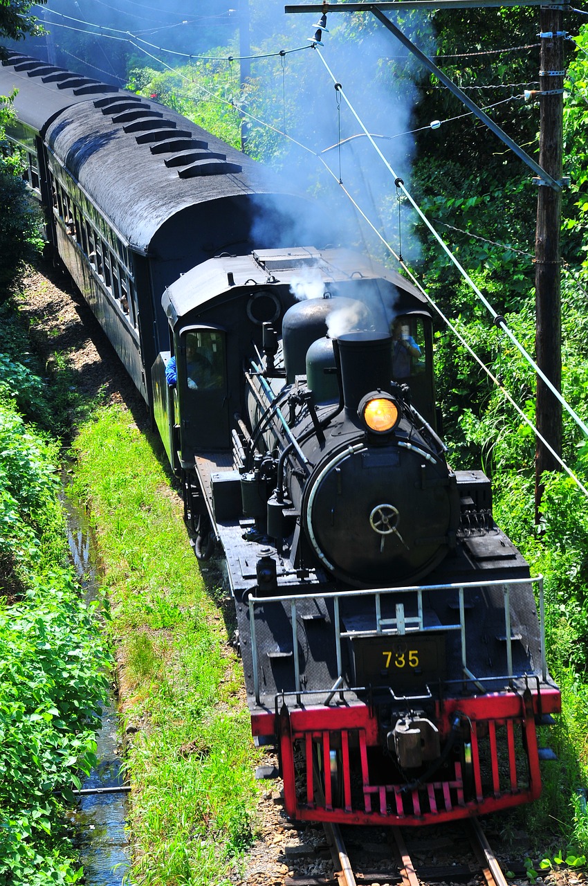 Image - automobile locomotive electric train