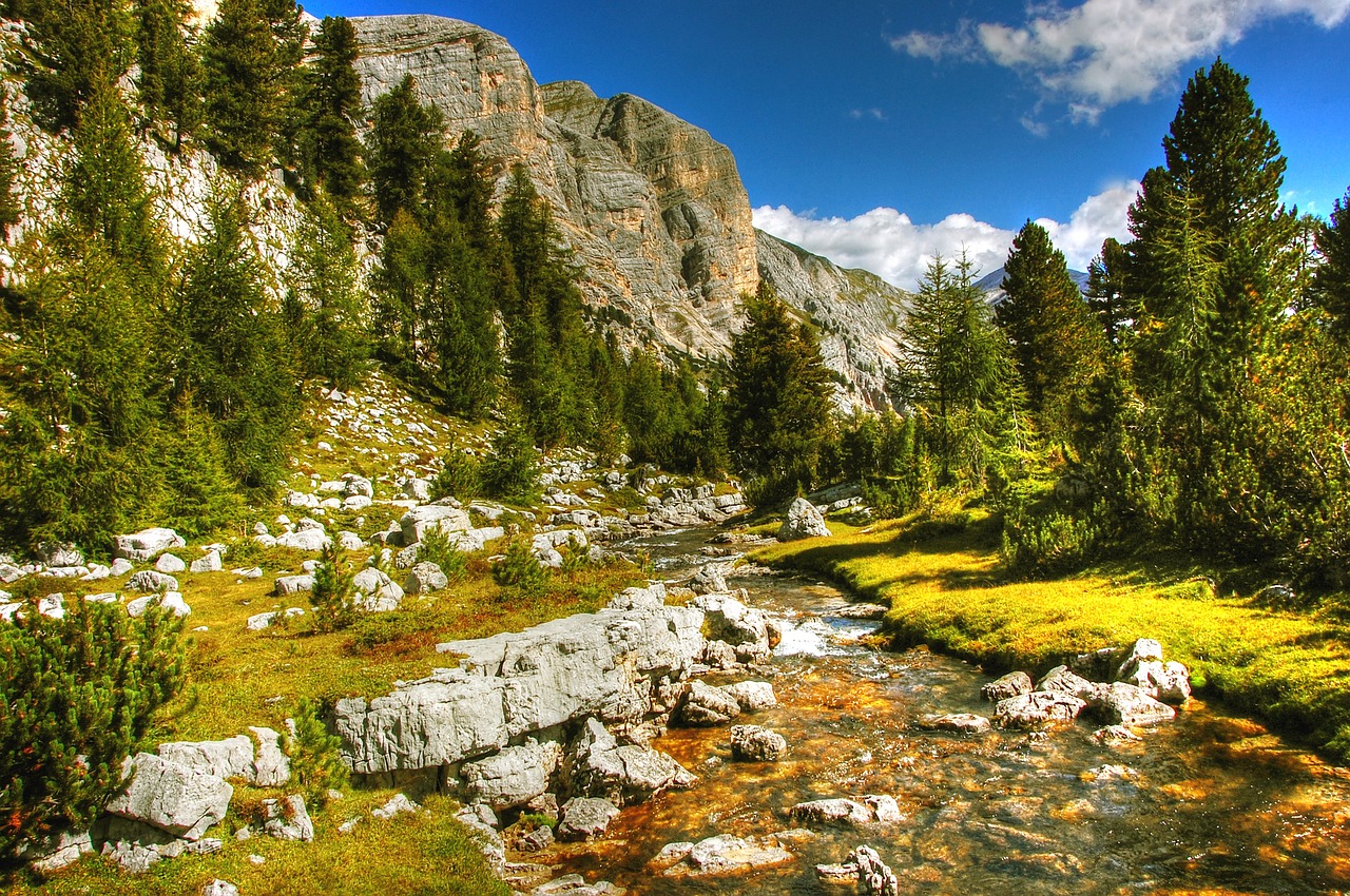 Image - dolomites fanes landscape mountains