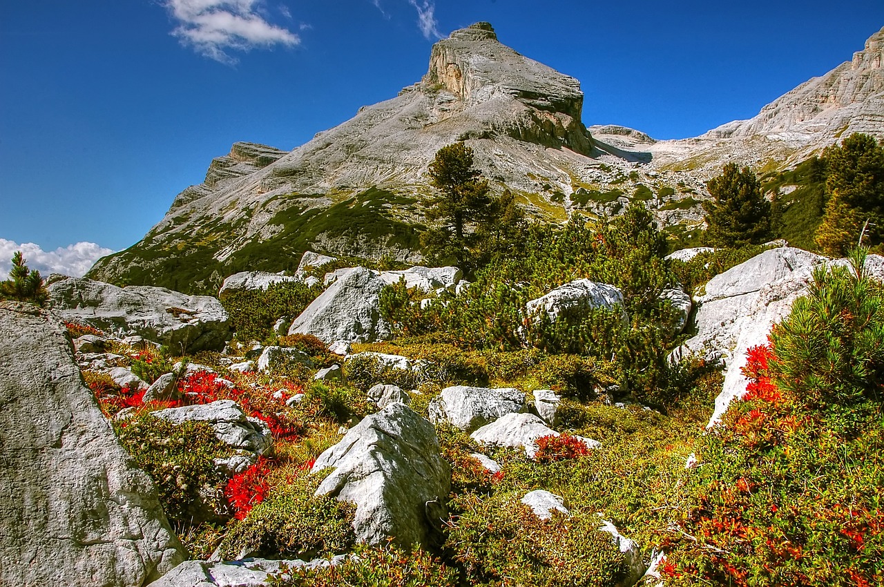 Image - dolomites fanes landscape mountains