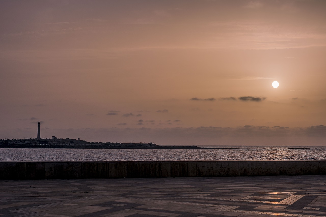 Image - sun sunset calm ocean sky