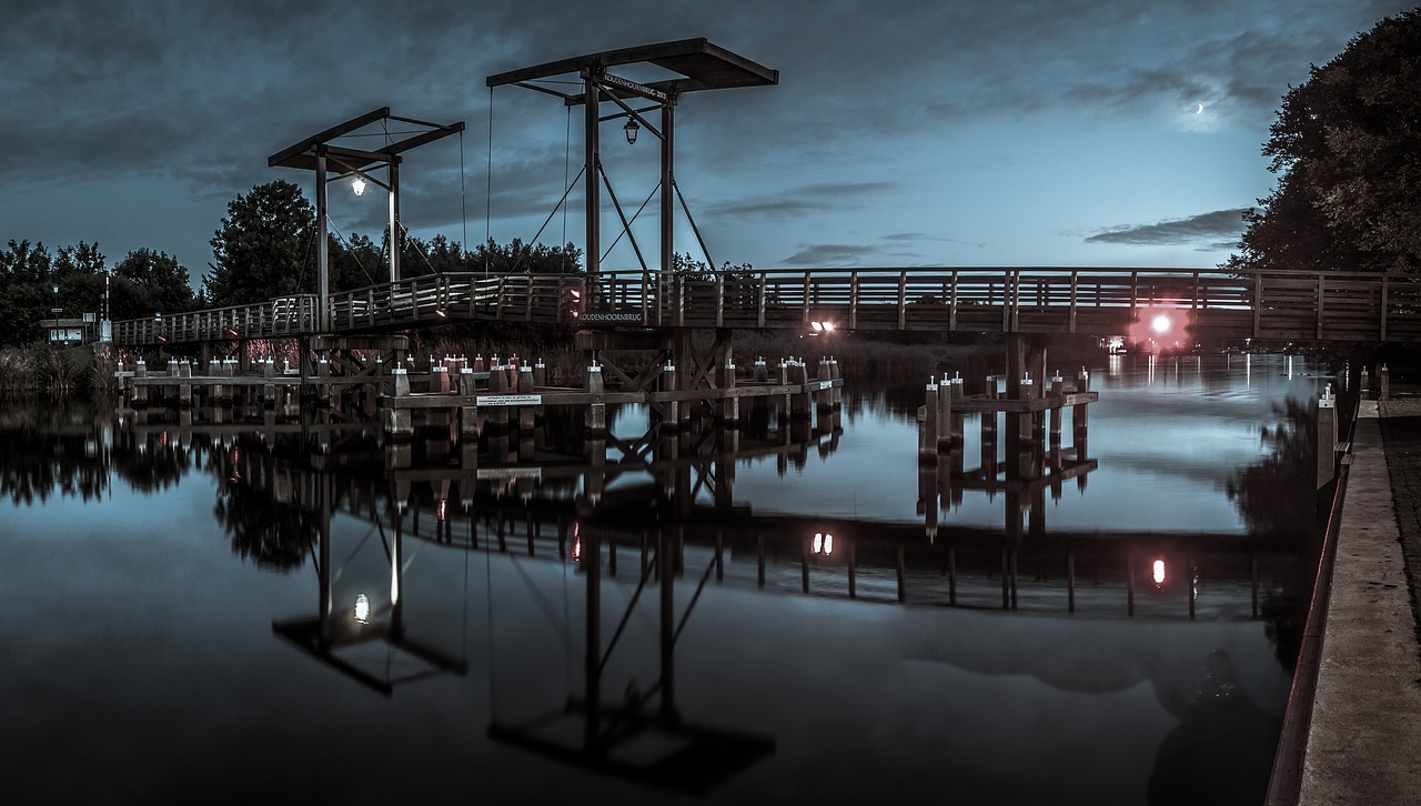 Image - bridge evening netherlands