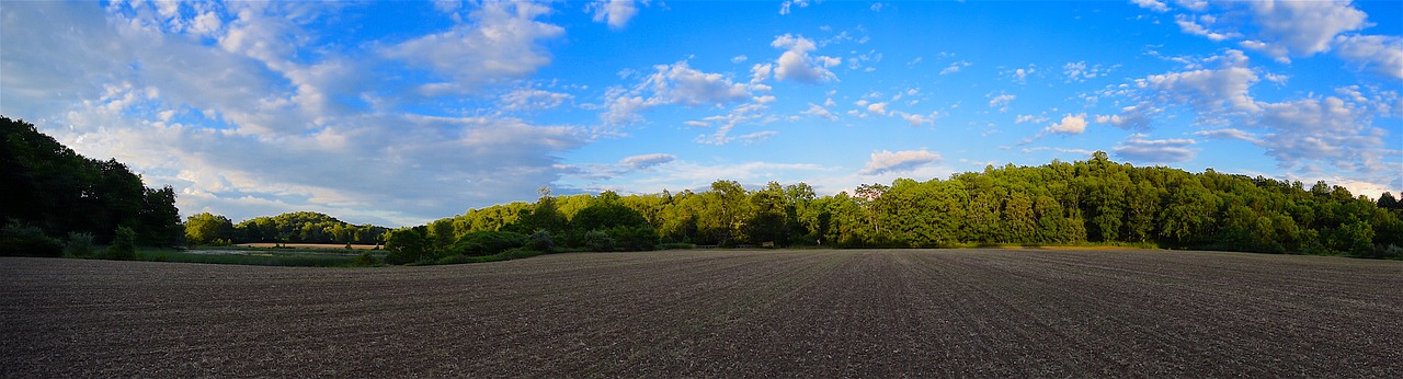 Image - farm panoramic dusk nature