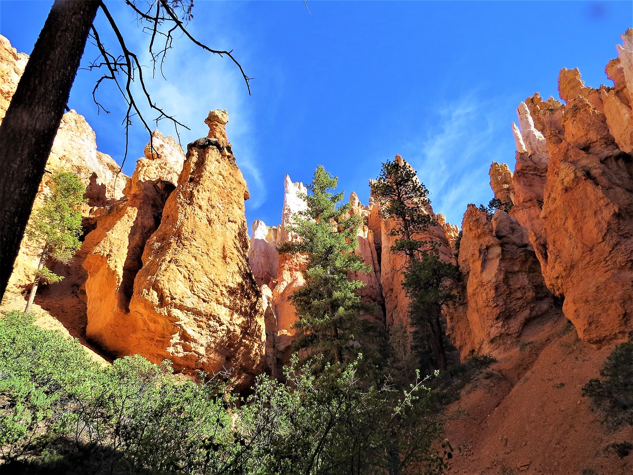 Image - bryce canyon red sandstone blue sky