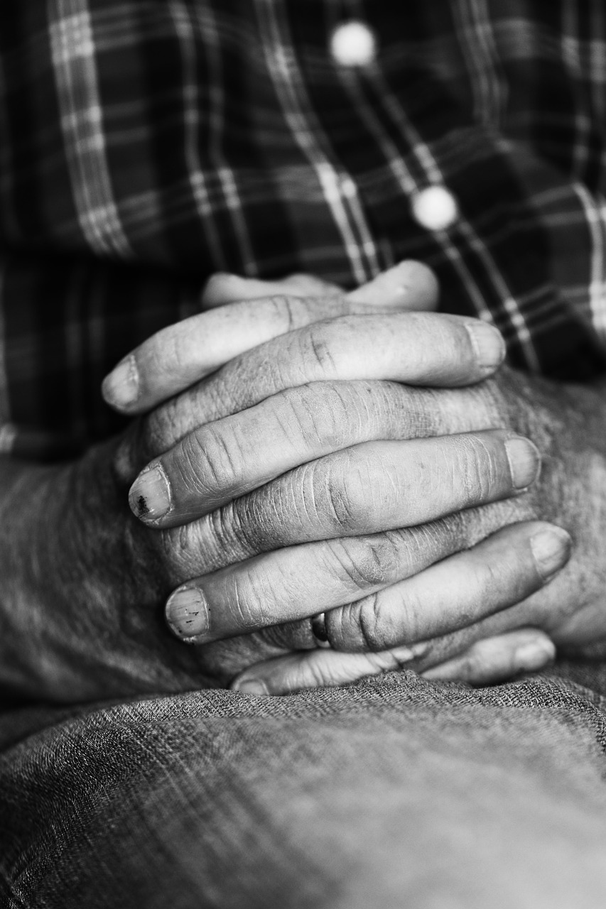 Image - hands human old man person