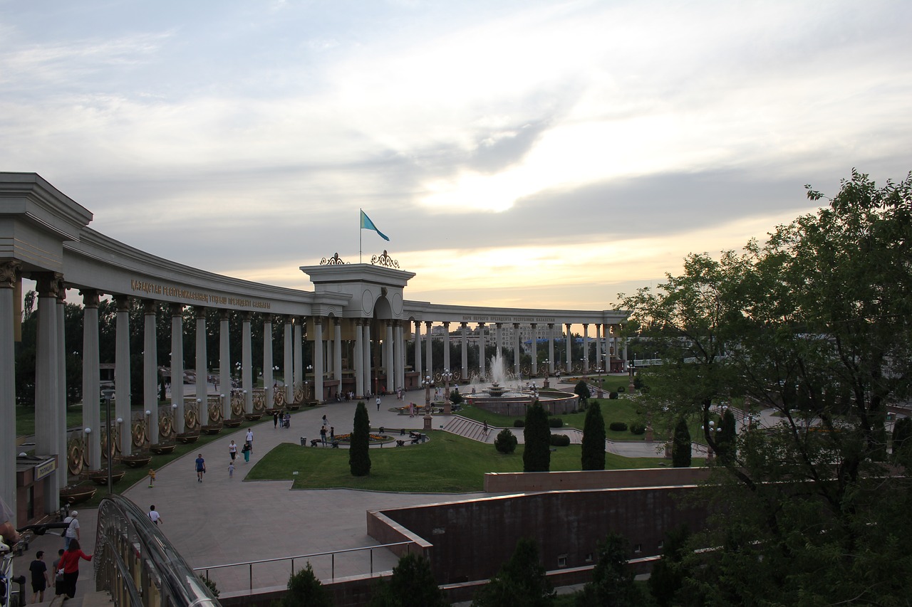 Image - sunset almaty park