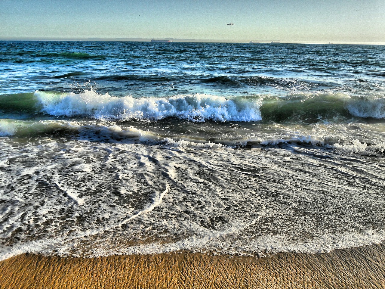 Image - beach ocean sand water shoreline