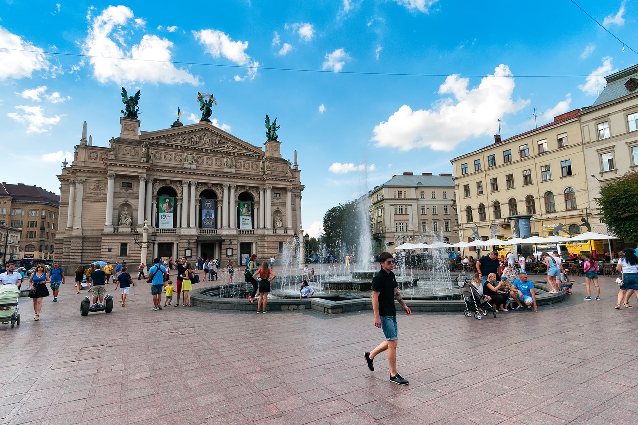 Image - theater downtown old town lviv